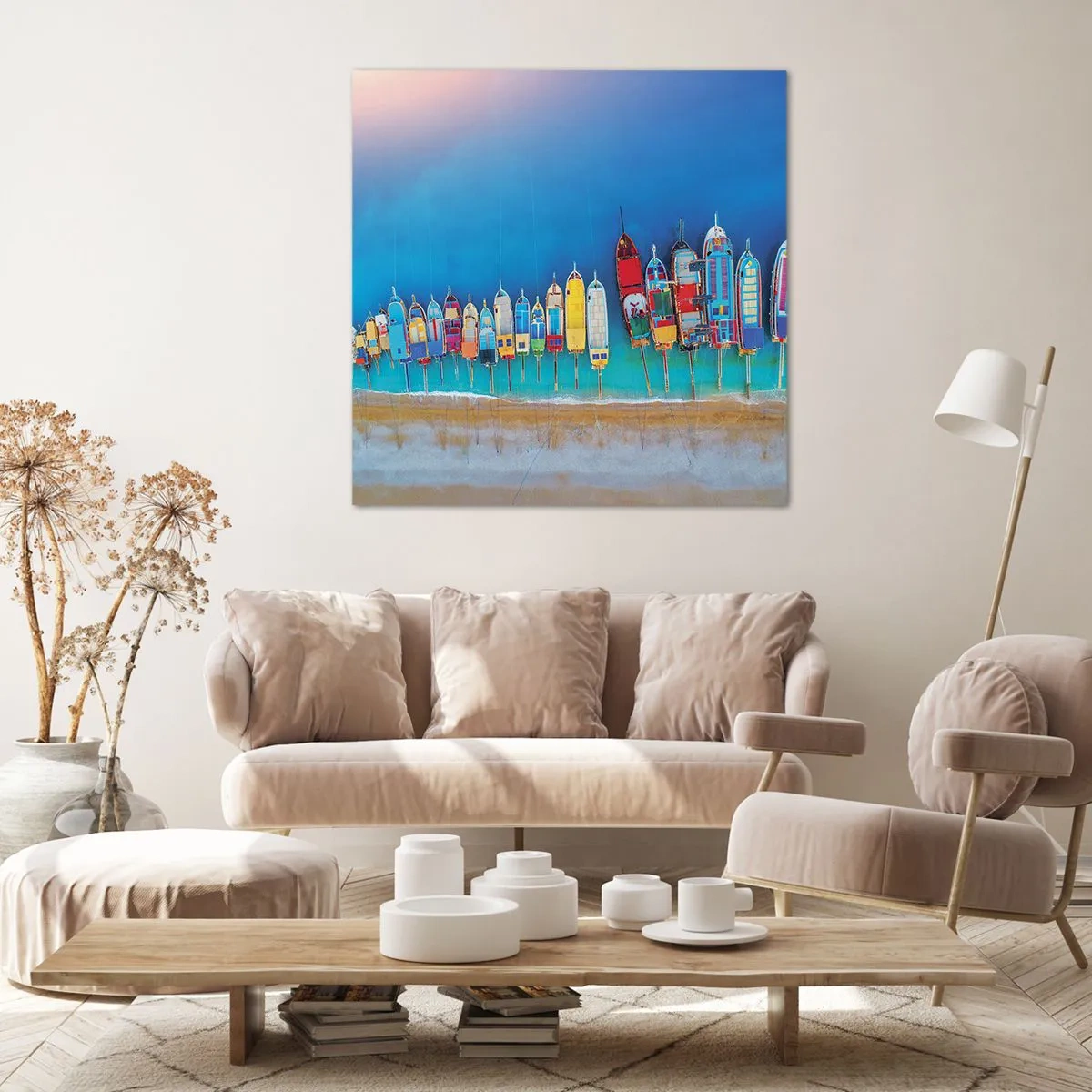 Cuadro sobre lienzo - Impresión de Imagen - A vista de pájaro - 60x60 cm