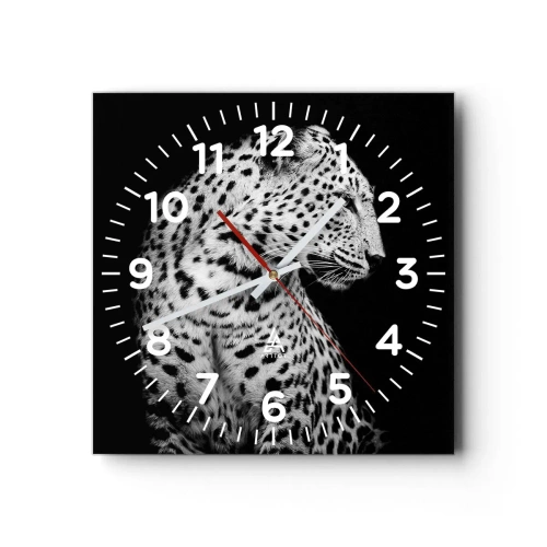 Reloj de pared - Reloj de vidrio - El perfil derecho es perfecto - 30x30 cm