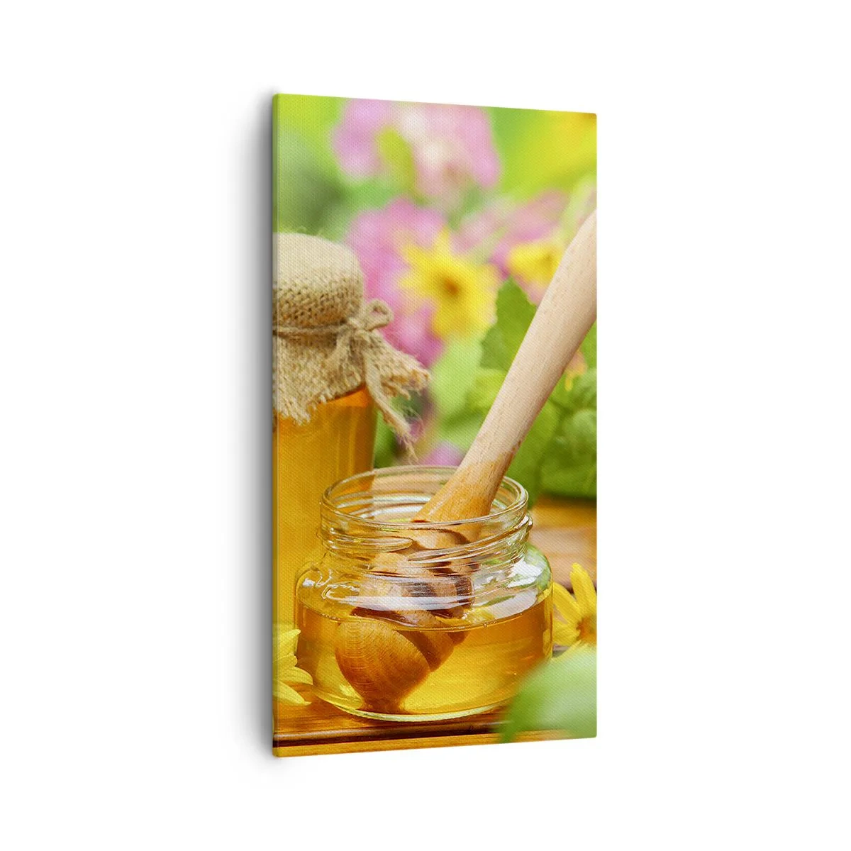 Cuadro sobre lienzo - Impresión de Imagen - Dulce y floral - 55x100 cm