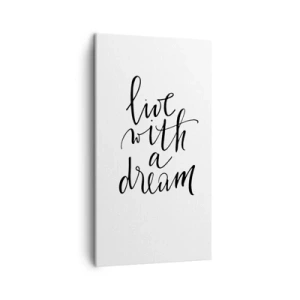 Cuadro sobre lienzo - Impresión de Imagen - Por supuesto - 45x80 cm