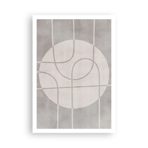 Póster - Circular y rectilíneo - 70x100 cm