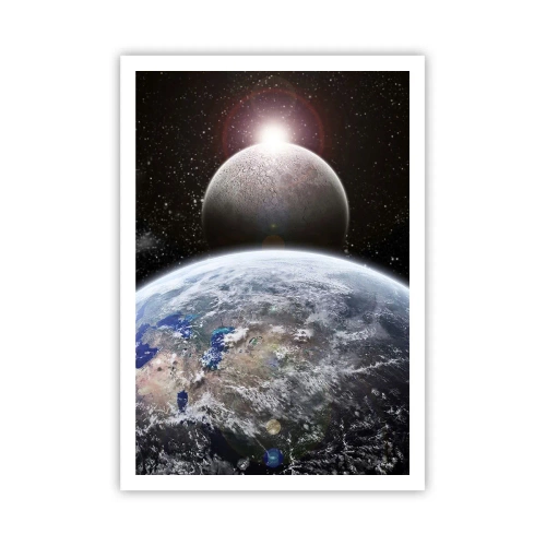 Póster - Paisaje cósmico - amanecer - 70x100 cm