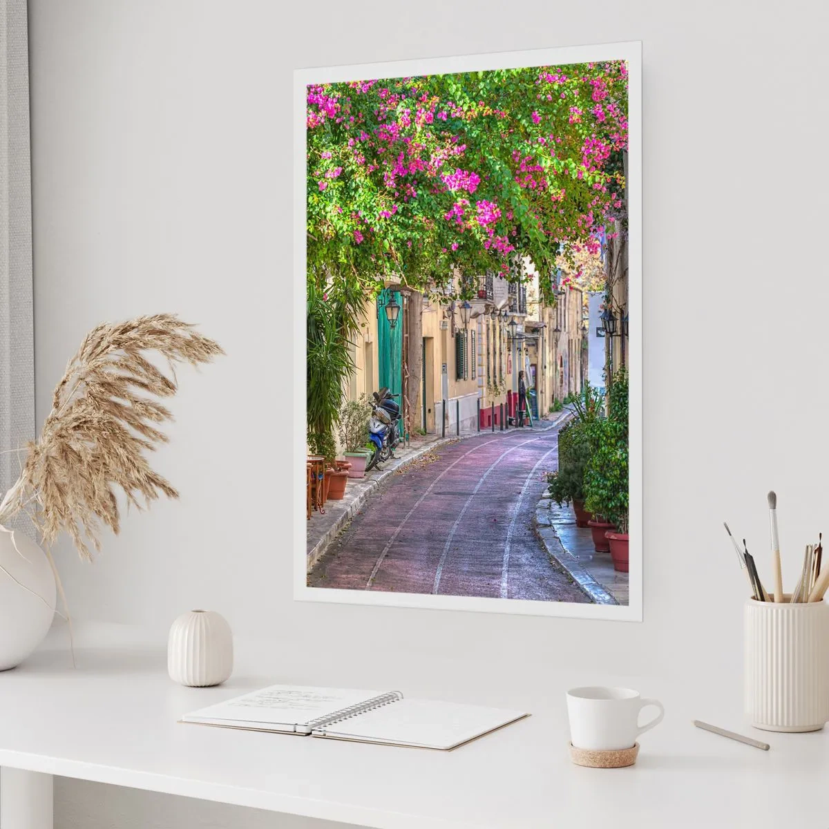 Póster - Un callejón floreciente - 40x50 cm