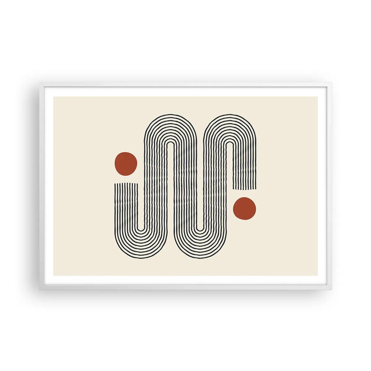 Póster en marco blanco - De principio a fin - 100x70 cm