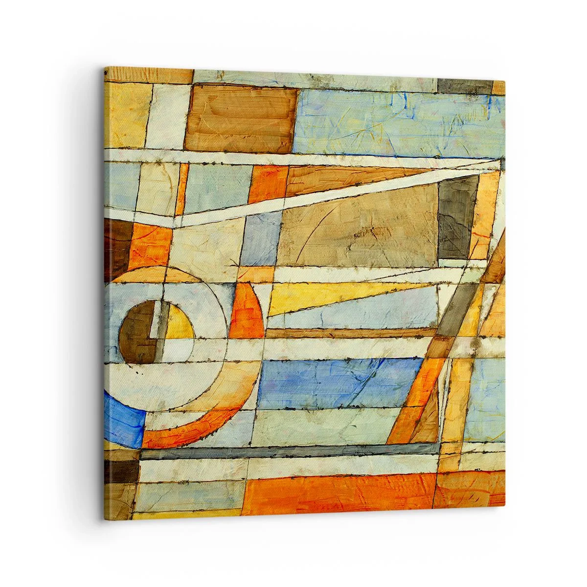 Cuadro sobre lienzo - Impresión de Imagen - Cubismo en una obra - 60x60 cm