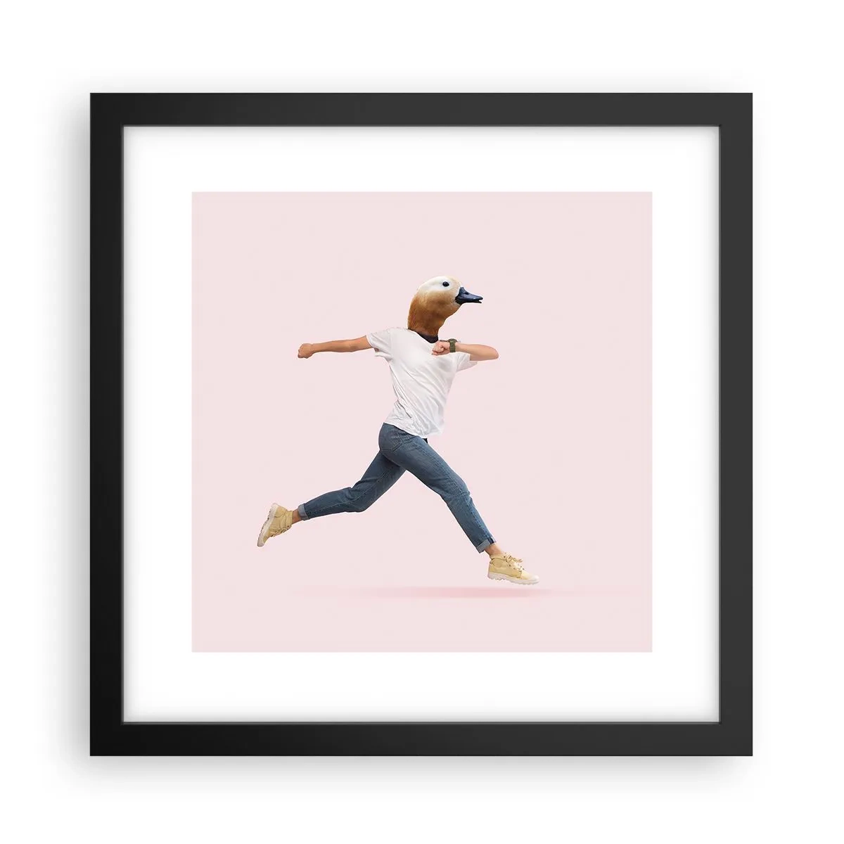 Póster en marco negro - Una pizca de absurdez - 30x30 cm