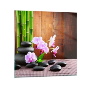 Cuadro sobre vidrio - Impresiones sobre Vidrio - Experimente los placeres de Oriente - 60x60 cm