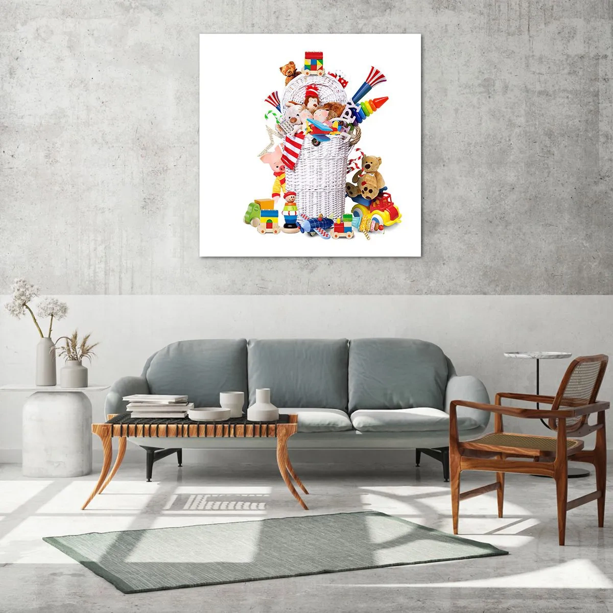 Cuadro sobre vidrio - Impresiones sobre Vidrio - Tesoros para los más pequeños - 30x30 cm