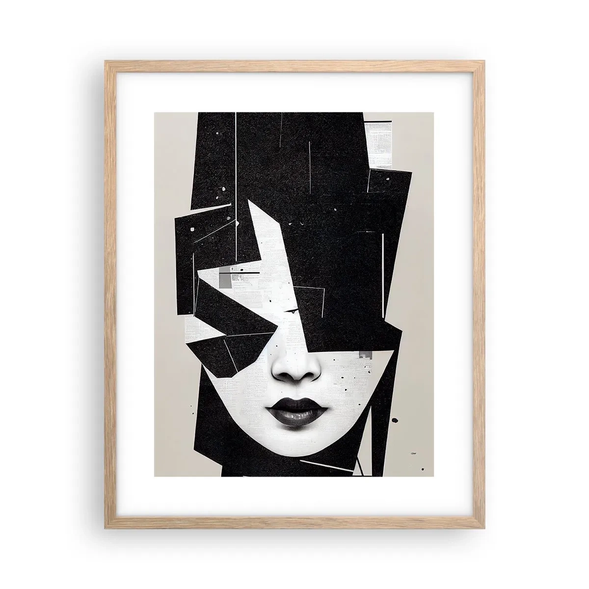 Póster en marco roble claro - Profundamente ocultos - 40x50 cm