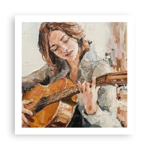 Póster - Concierto de guitarra y corazón joven - 60x60 cm