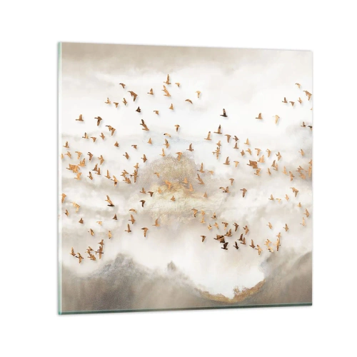 Cuadro sobre vidrio - Impresiones sobre Vidrio - Es hora... - 60x60 cm