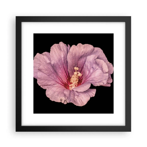 Póster en marco negro - Directo al corazón - 30x30 cm