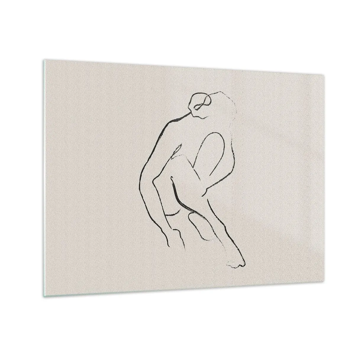 Cuadro sobre vidrio - Impresiones sobre Vidrio - Boceto íntimo - 70x50 cm