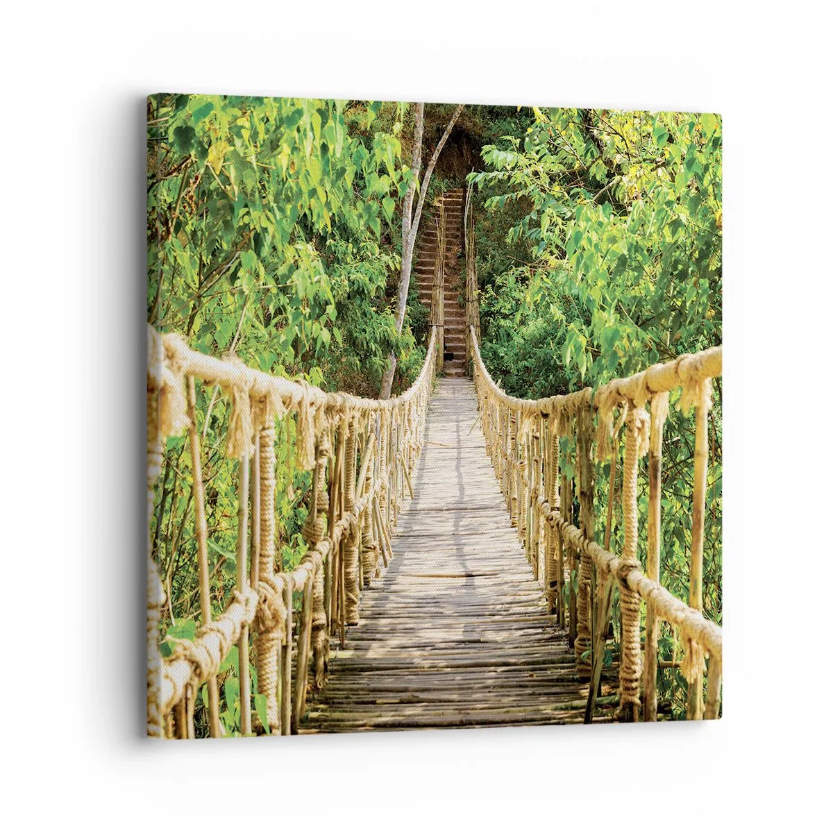 Cuadro sobre lienzo - Impresión de Imagen - Suspendido en verde - 30x30 cm