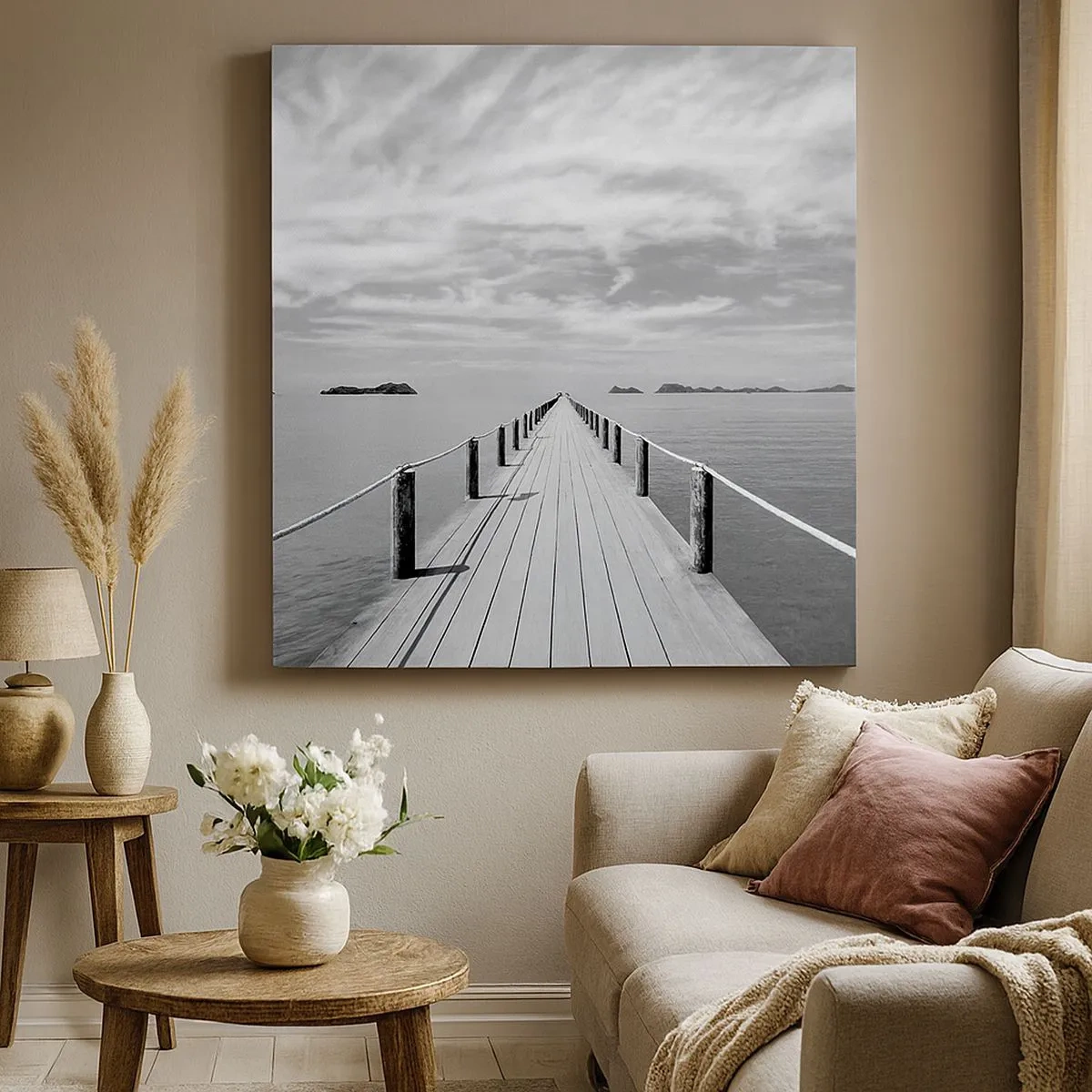 Cuadro sobre lienzo - Impresión de Imagen - Hora de viajar - 30x30 cm