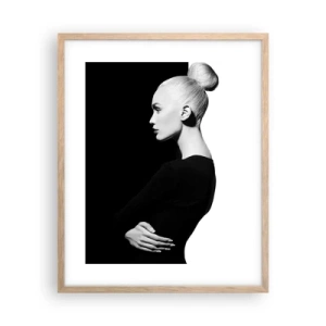 Póster en marco roble claro - Simplemente femenina - 40x50 cm