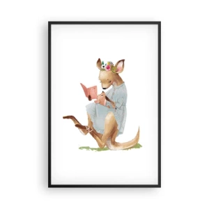 Póster en marco negro - Léeme un cuento, mamá - 61x91 cm