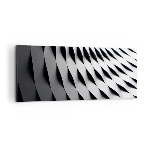 Cuadro sobre lienzo - Impresión de Imagen - En la superficie de las ondas - 100x40 cm