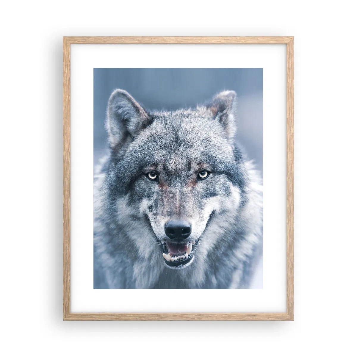 Póster en marco roble claro - ¿Aceptarás el reto? - 40x50 cm