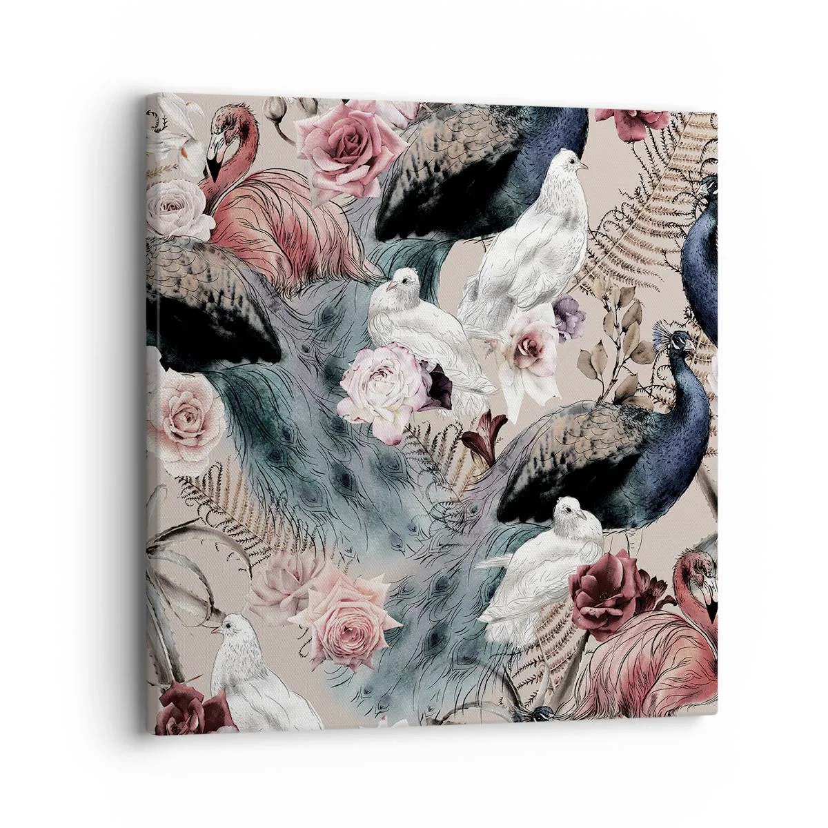 Cuadro sobre lienzo - Impresión de Imagen - En un jardín de palacio - 30x30 cm