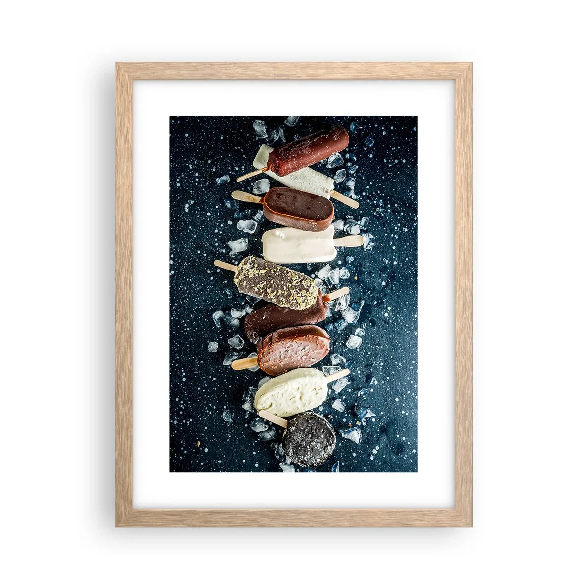 Póster en marco roble claro - El sabor del verano caluroso - 30x40 cm