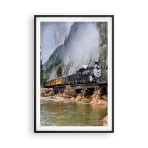 Póster en marco negro - ¿Adónde me llevas? - 61x91 cm