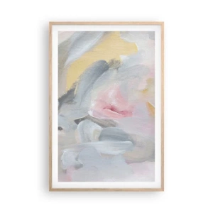 Póster en marco roble claro - En un mundo de colores pastel - 61x91 cm