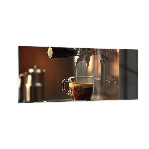 Cuadro sobre vidrio - Impresiones sobre Vidrio - Un brebaje sensual - 100x40 cm