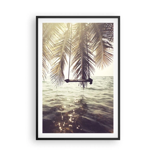 Póster en marco negro - Columpiar la imaginación - 61x91 cm