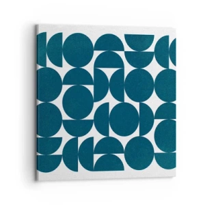Cuadro sobre lienzo - Impresión de Imagen - Círculos y semicírculos - 70x70 cm