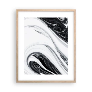 Póster en marco roble claro - Combinando opuestos - 40x50 cm