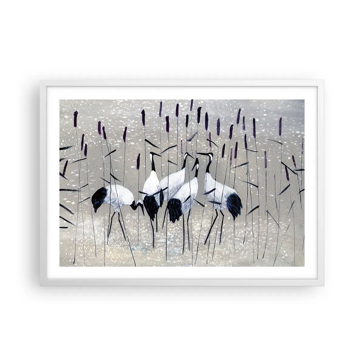 Póster en marco blanco - Entre los suyos - 70x50 cm