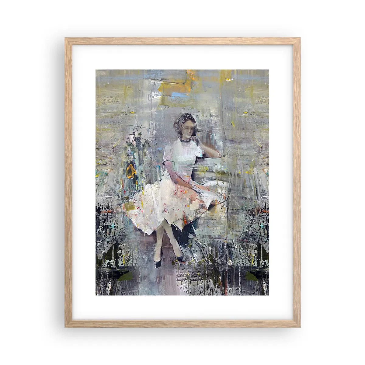 Póster en marco roble claro - Clásica y moderna - 40x50 cm