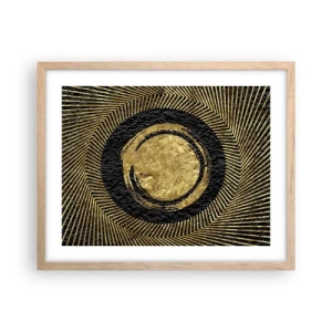 Póster en marco roble claro - Composición glamour - 50x40 cm