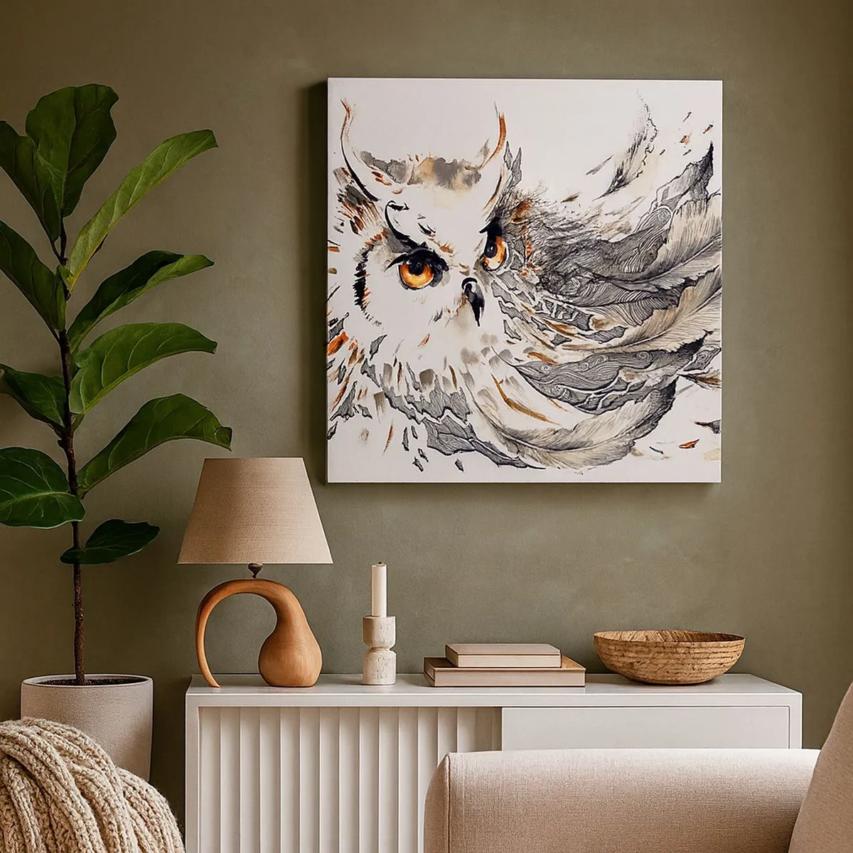 Cuadro sobre lienzo - Impresión de Imagen - Venía de un mundo de magia - 30x30 cm