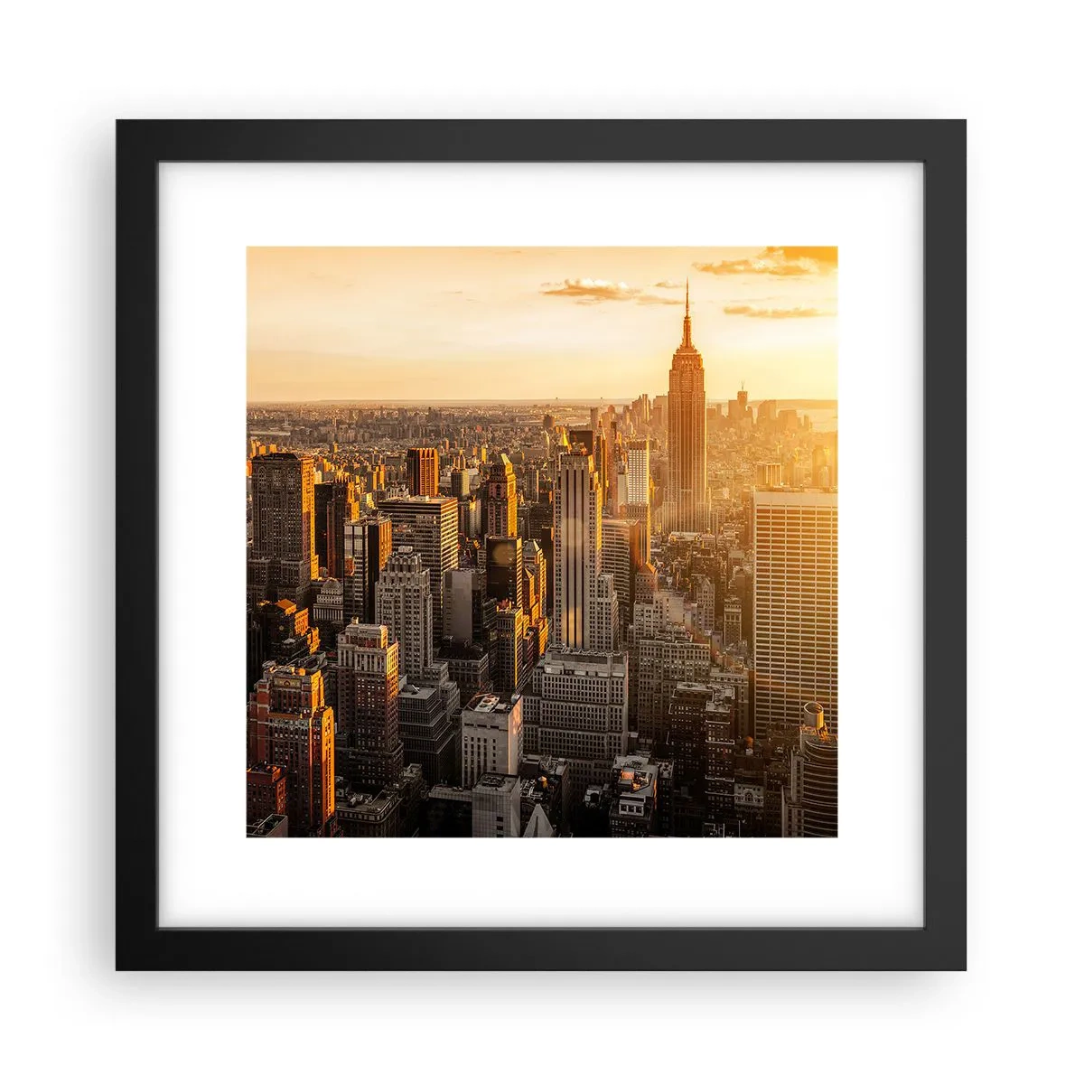 Póster en marco negro - Creciendo al sol - 30x30 cm