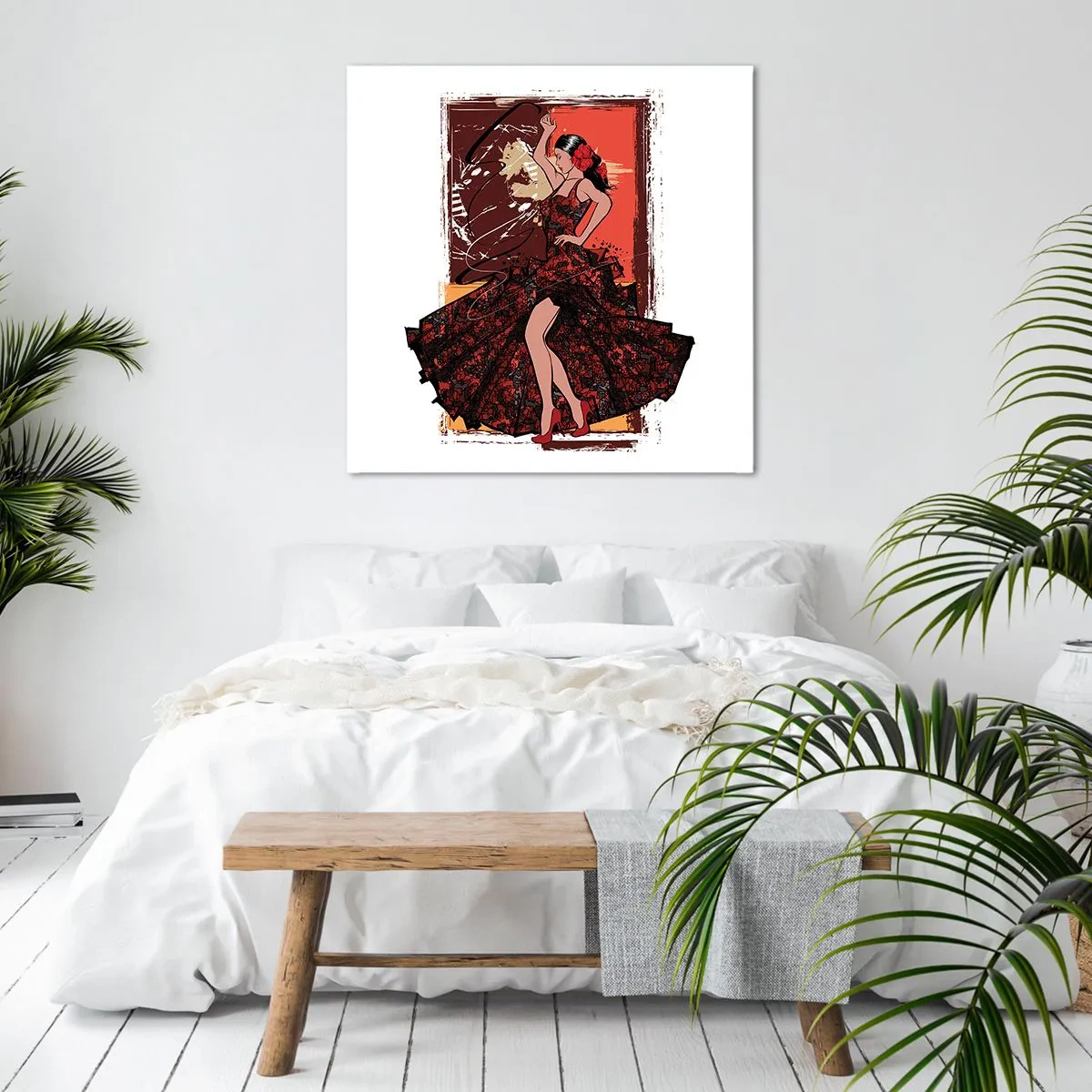 Cuadro sobre lienzo - Impresión de Imagen - El ritmo del corazón - 50x50 cm