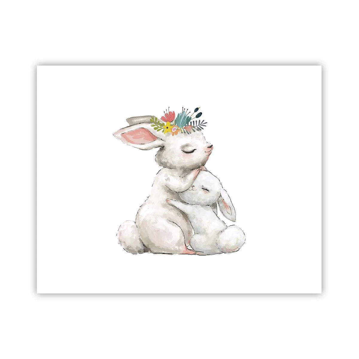 Póster - En ningún lugar mejor que con mamá - 50x40 cm