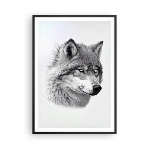 Póster en marco negro - Alfa - sin duda - 70x100 cm