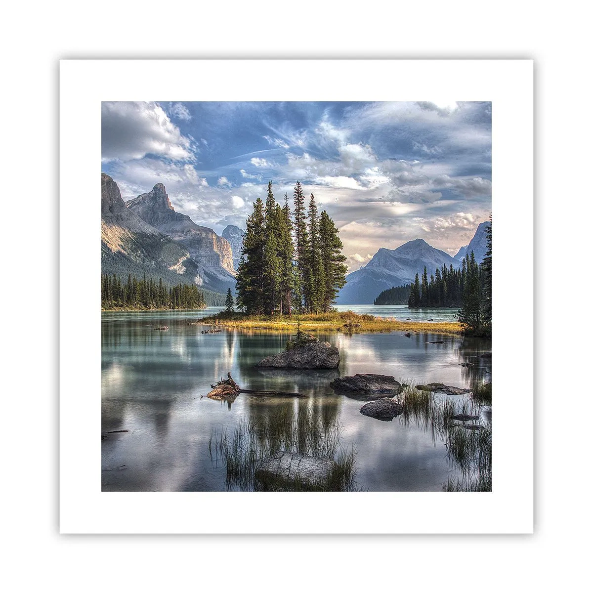 Póster - Sobre el agua cristalina... - 40x40 cm