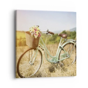 Cuadro sobre lienzo - Impresión de Imagen - Me quedaré aquí un tiempo - 40x40 cm