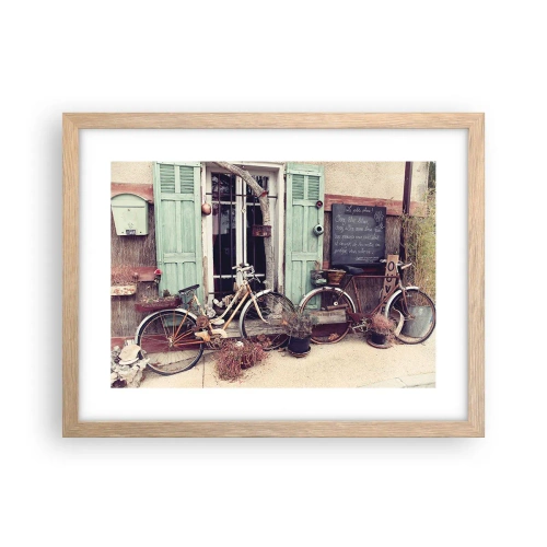 Póster en marco roble claro - La vida rural - 40x30 cm