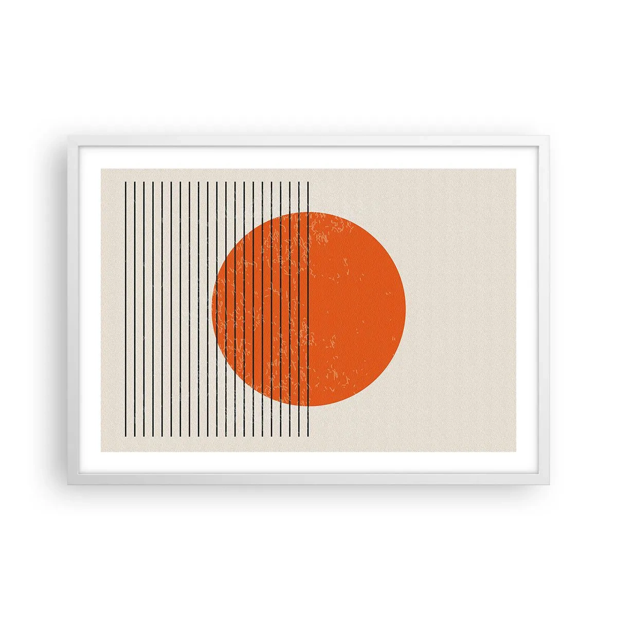 Póster en marco blanco - Siempre el sol - 70x50 cm