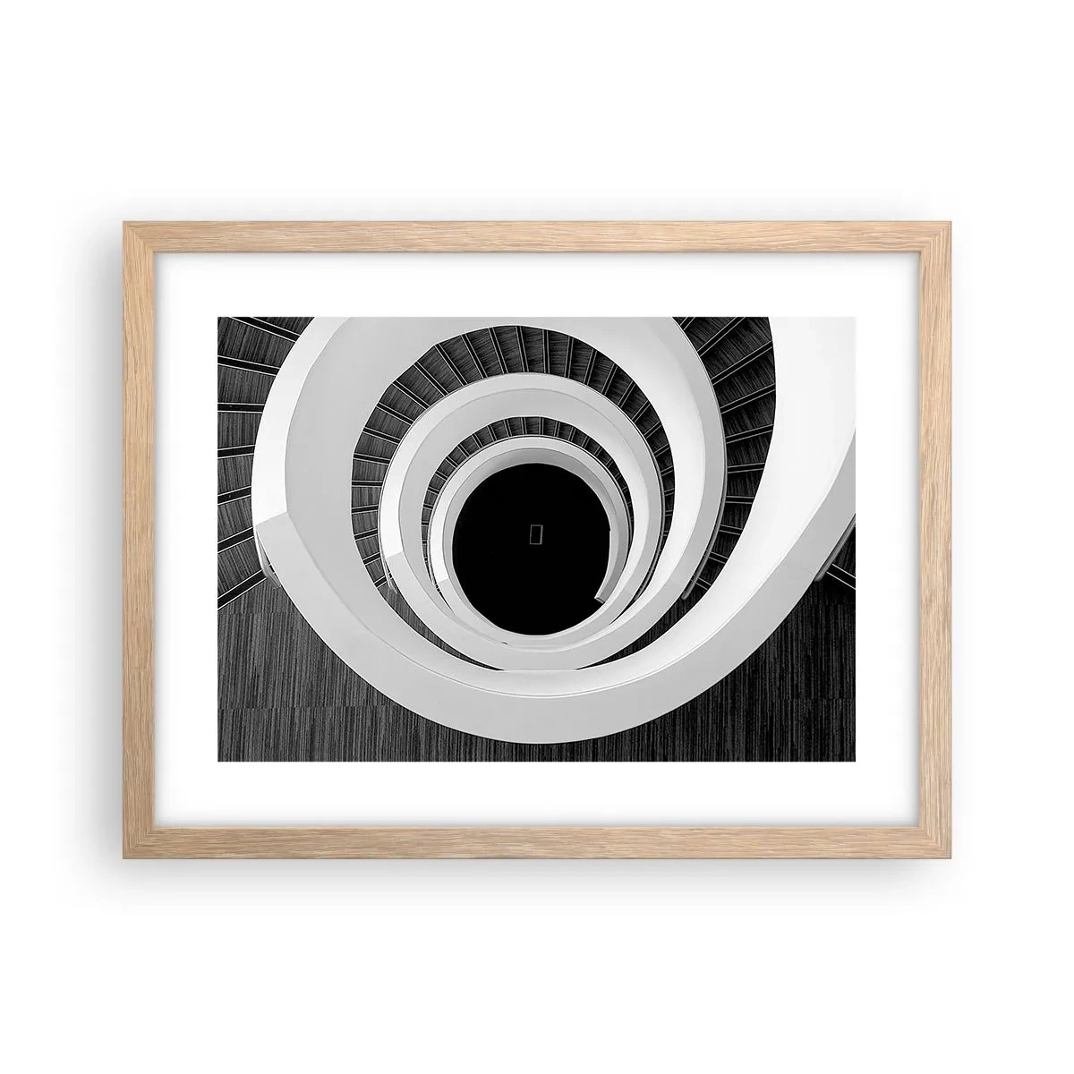 Póster en marco roble claro - Hacia el origen - 40x30 cm