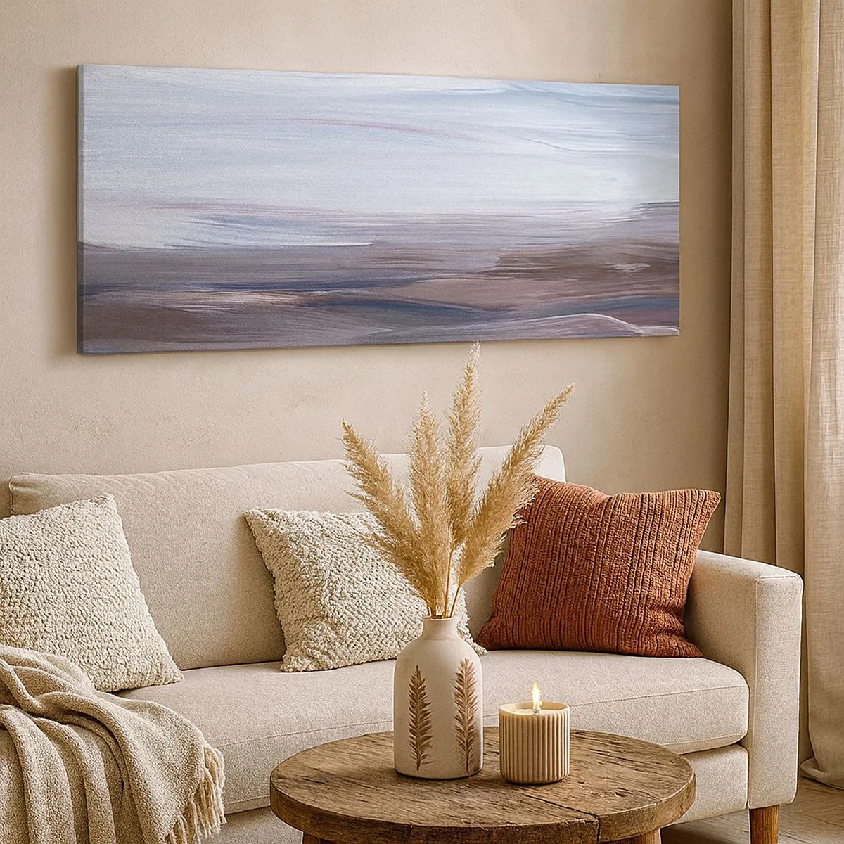 Cuadro sobre lienzo - Impresión de Imagen - Elementos: agua - 100x40 cm