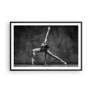 Póster en marco negro - Equilibrio perfecto - 91x61 cm
