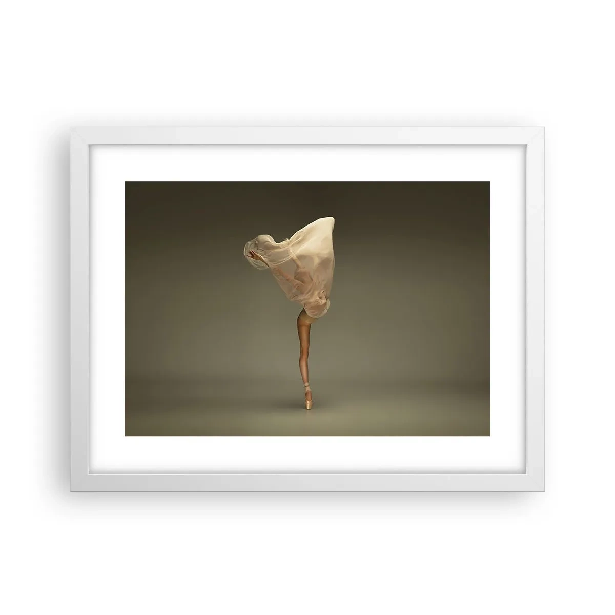 Póster en marco blanco - A punto de volar - 40x30 cm