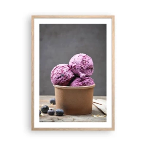 Póster en marco roble claro - Dulzura y frescor - 50x70 cm