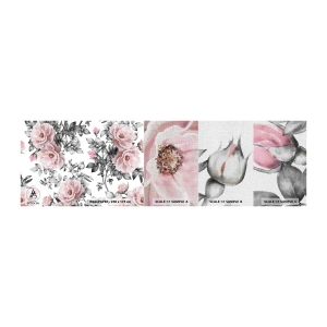 Muestra de fotomural Premium Canvas - Entre las rosas - flores, Rosa, Jardín - 100x30 cm
