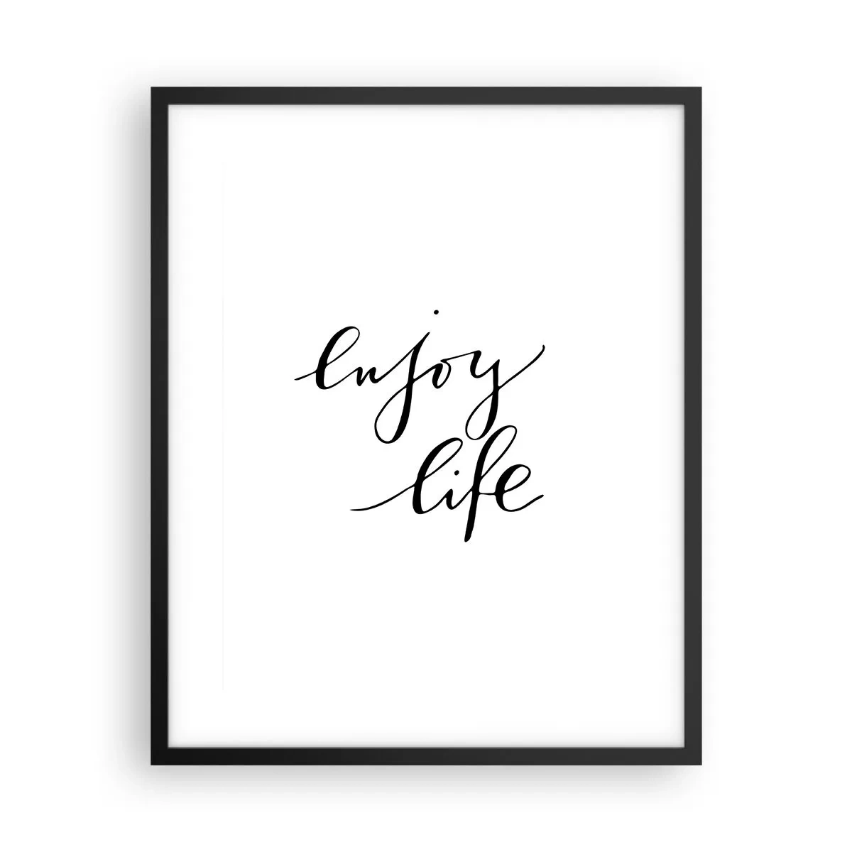 Póster en marco negro - Nada que añadir... - 40x50 cm